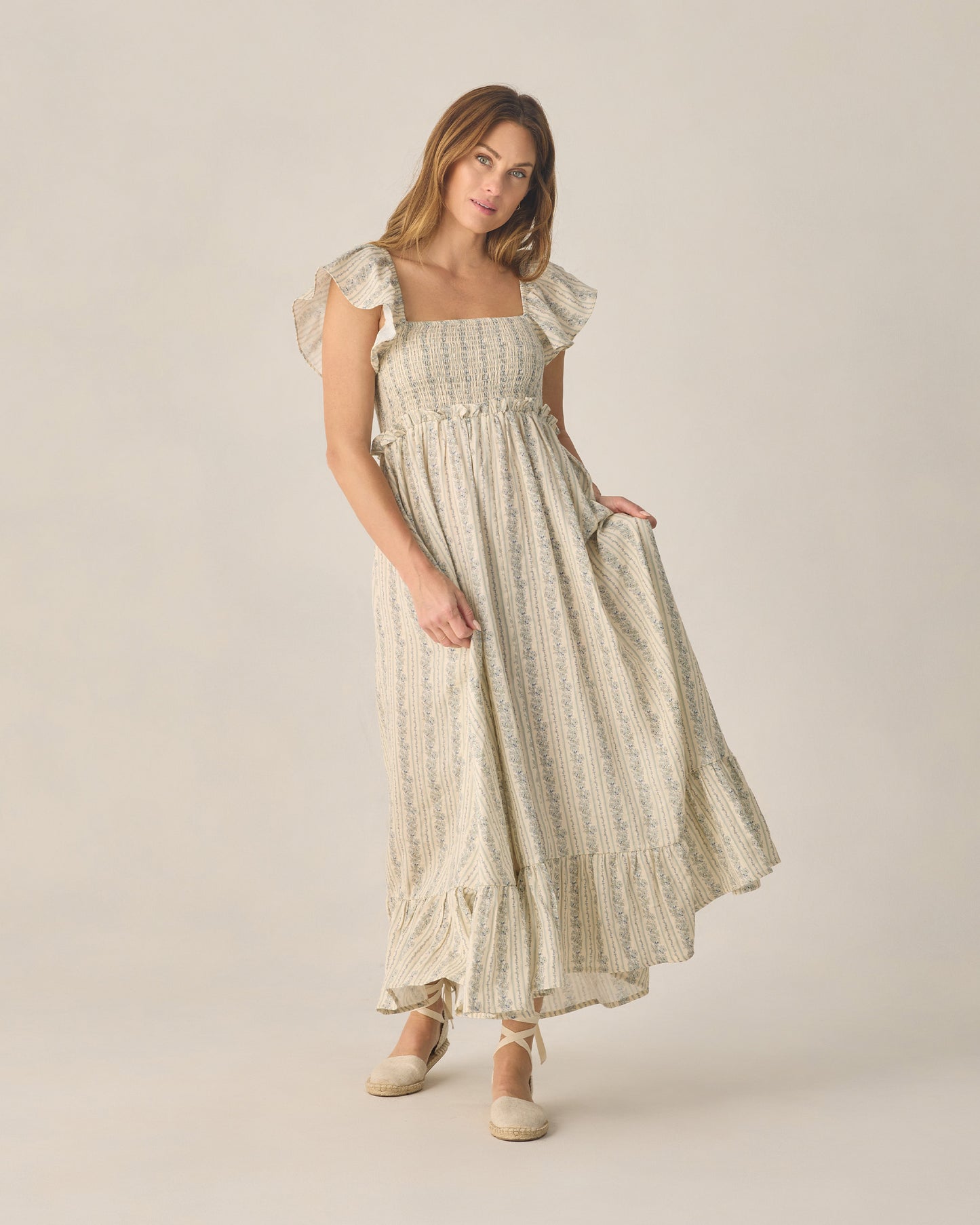 Women's Blue Floral Francesca Dress