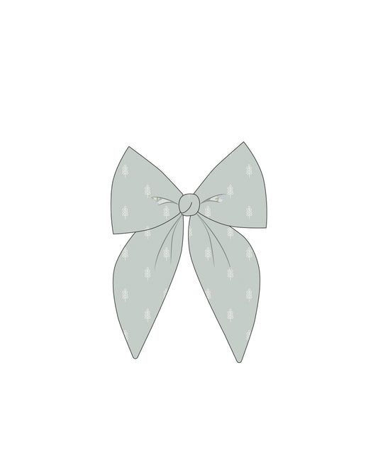 Seafoam oversized bow hair accessory by Rylee & Cru, featuring soft fabric and large, stylish bow for hair decoration.