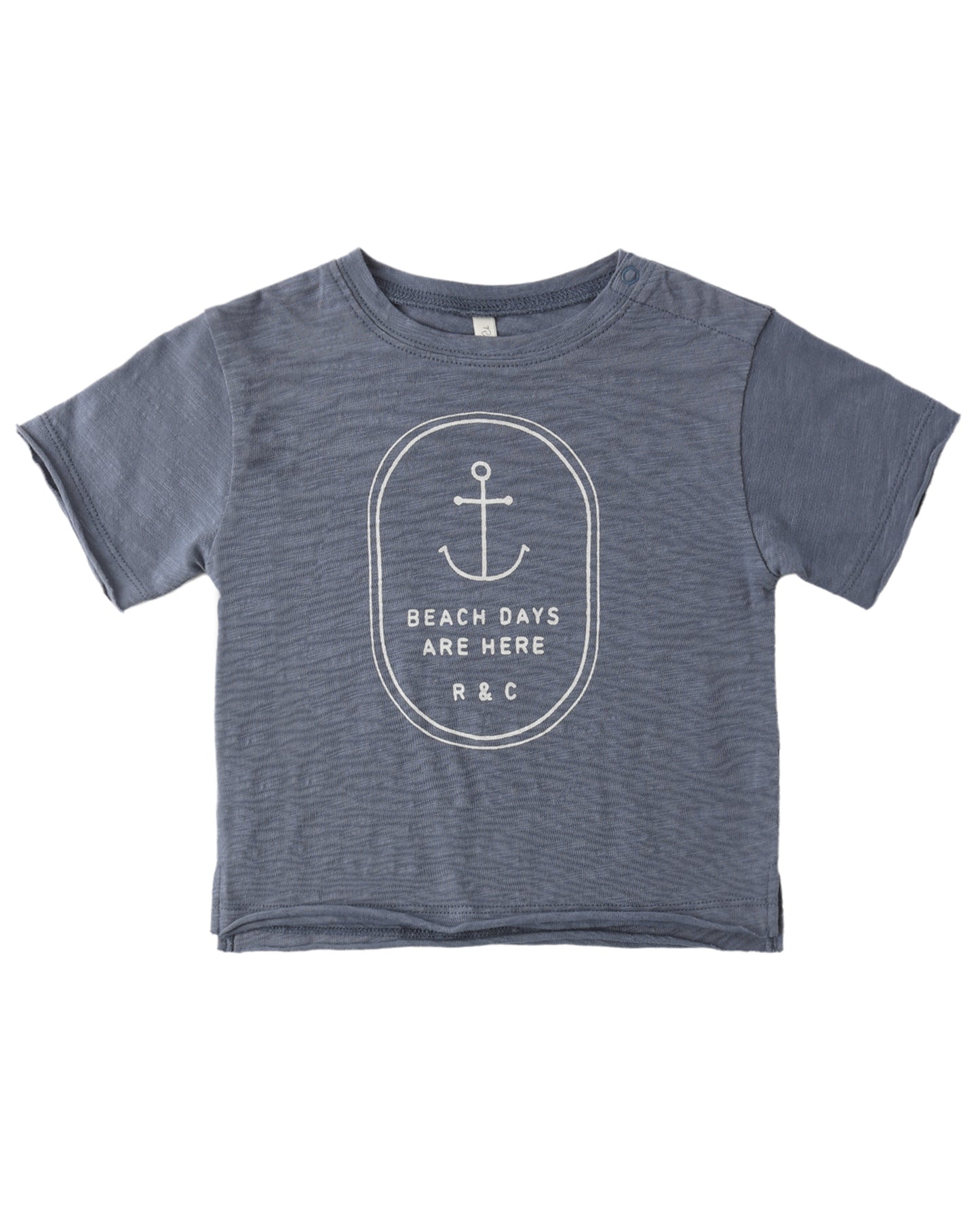 Rylee & Cru Beach Days Raw Edge Tee in soft fabric with a relaxed fit, perfect for sunny beach outings.