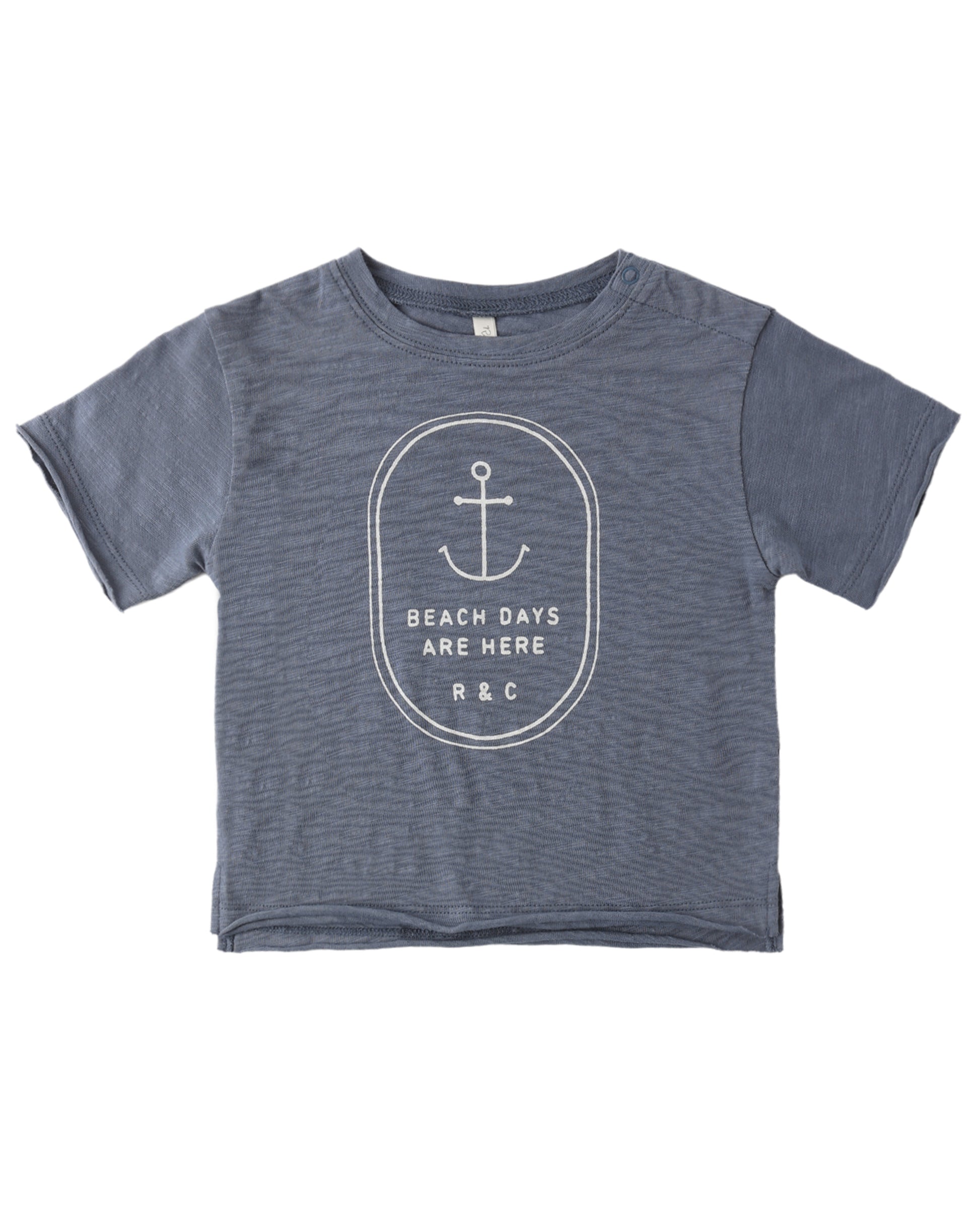 Rylee & Cru Beach Days Raw Edge Tee in soft fabric with a relaxed fit, perfect for sunny beach outings.