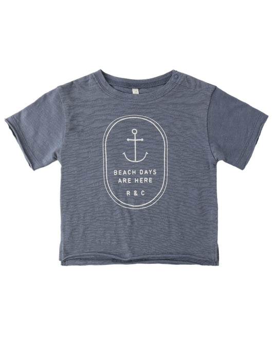 Beach Days Raw Edge Tee