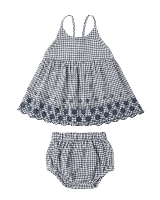 Marine Gingham Zenni Set