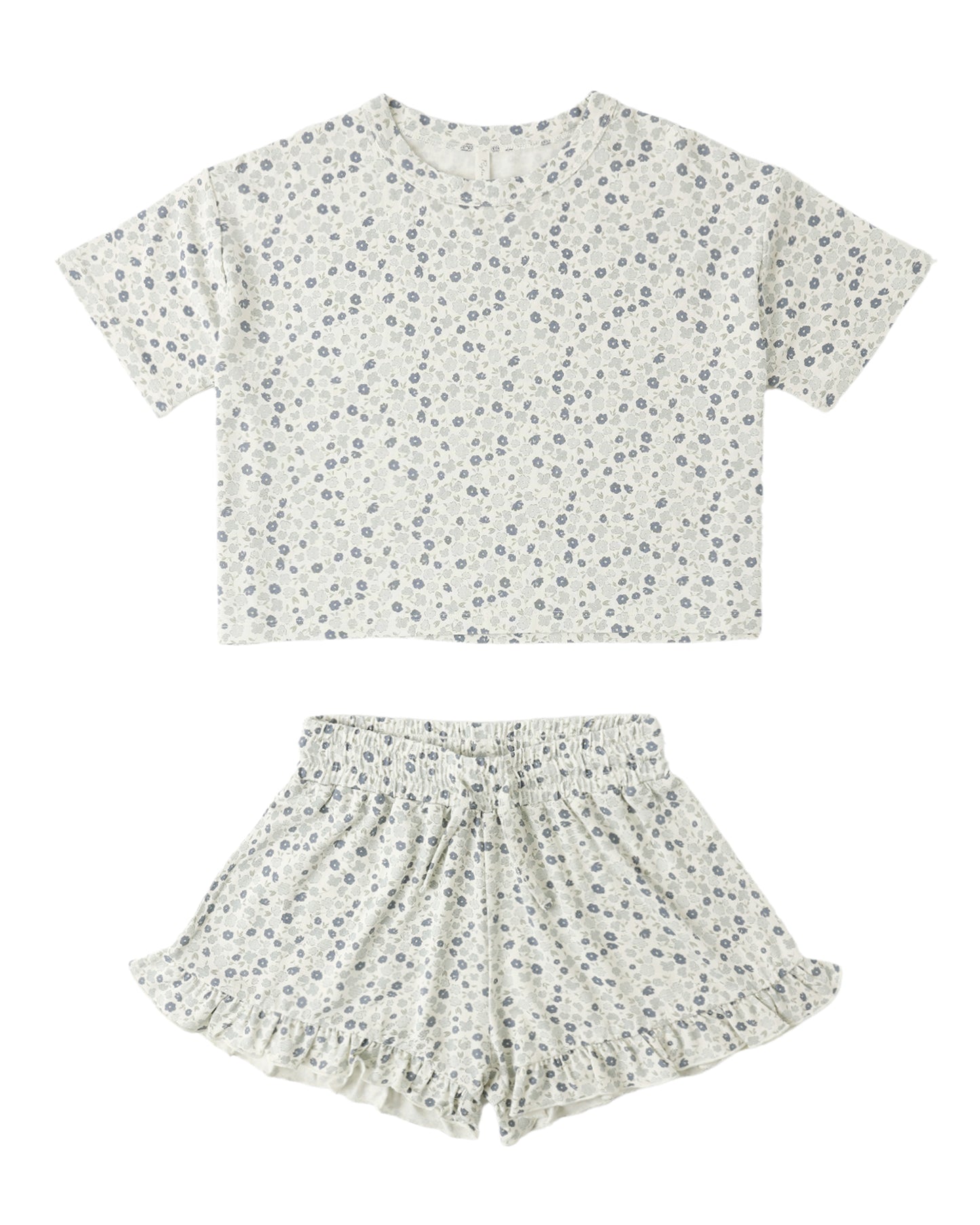 Blue Ditsy Mosie Set