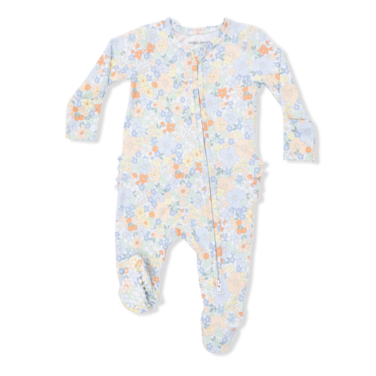 Georgia Floral Ruffle Footie