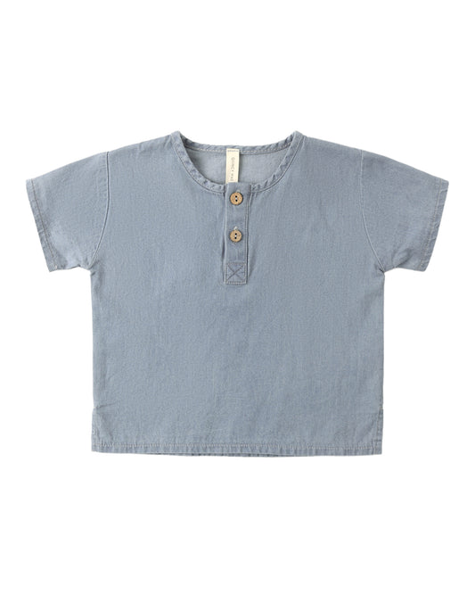 Chambray Henry Top