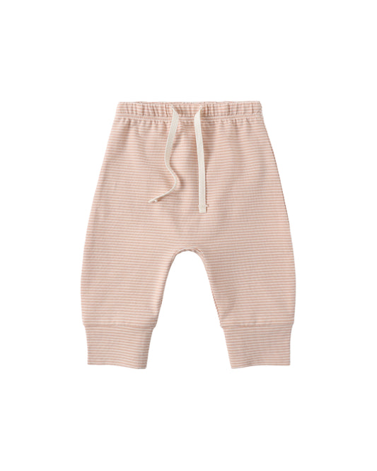 Melon Micro Stripe Drawstring Pant
