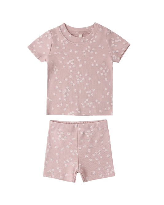 Mauve Ditsy Summer Pajama Set