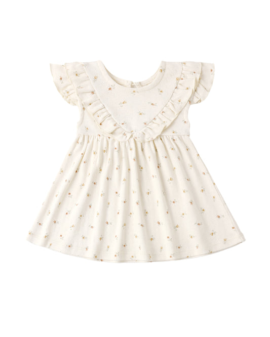 Petit Fleur Sleeveless Ruffle V Dress