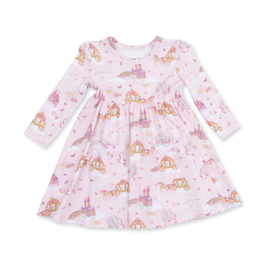 Princess Unicorns & Castle Twirly Dress & Bike Short