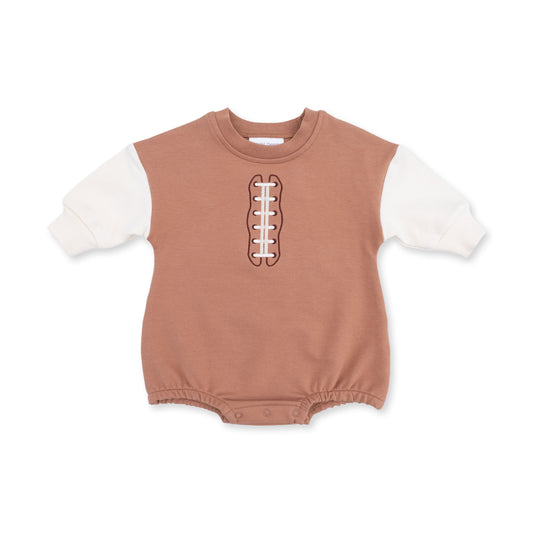 Angel Dear Football Laces Sweatshirt Bubble in soft fabric with football lace pattern, casual and cozy for kids.