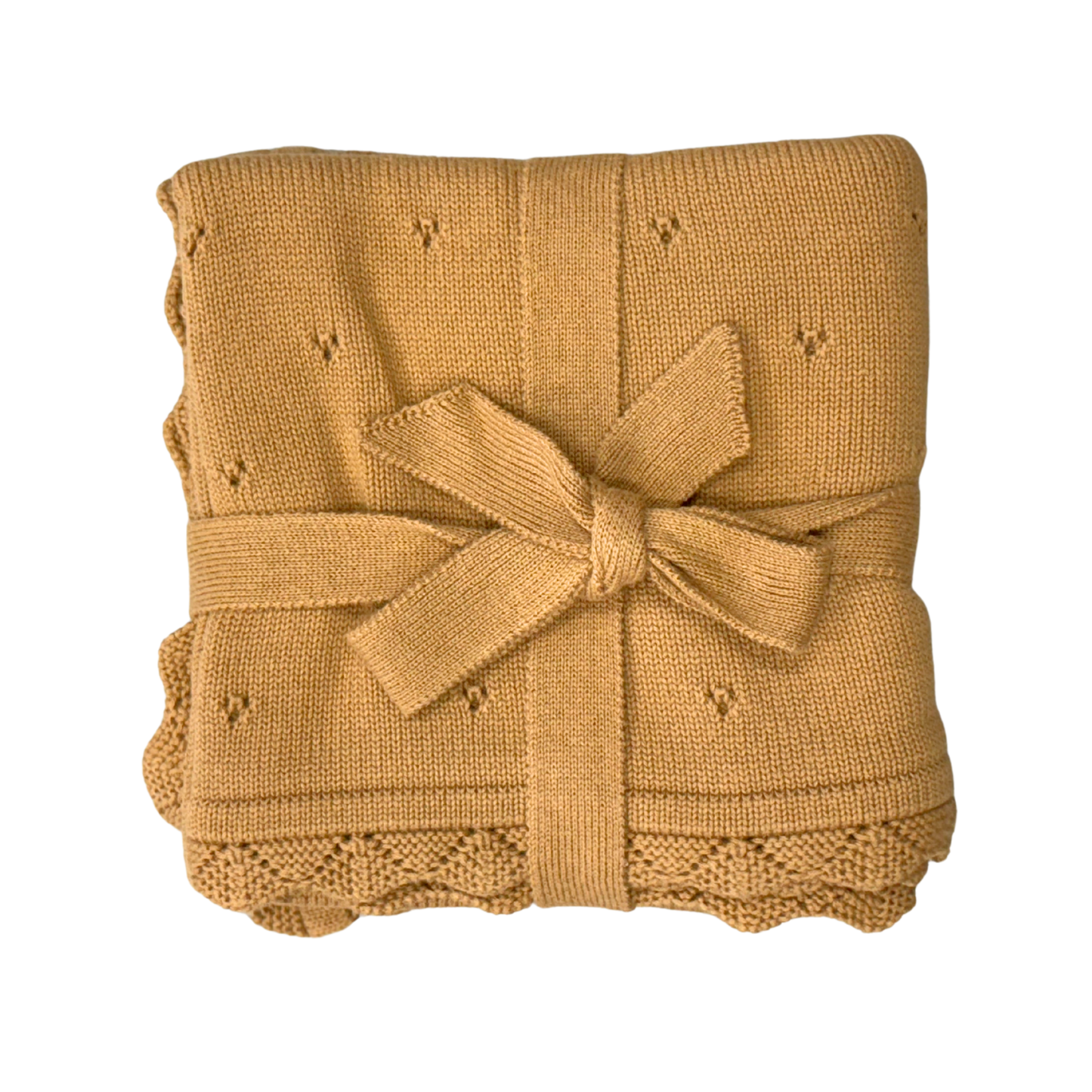 Camel Knit Blanket