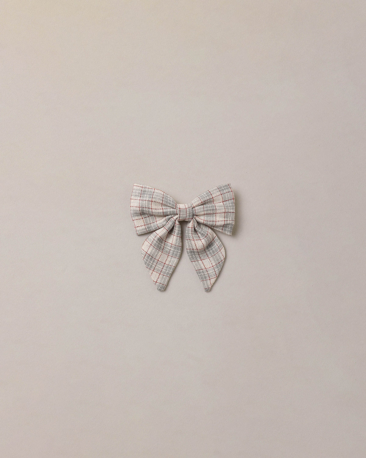 Noralee Fall Plaid Norah Bow featuring a red and green plaid design on a fabric bow accessory.