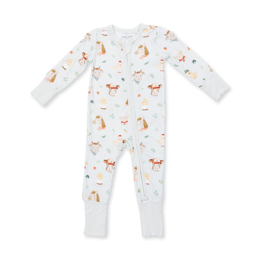Baby Farm Faces Convertible Zip Romper