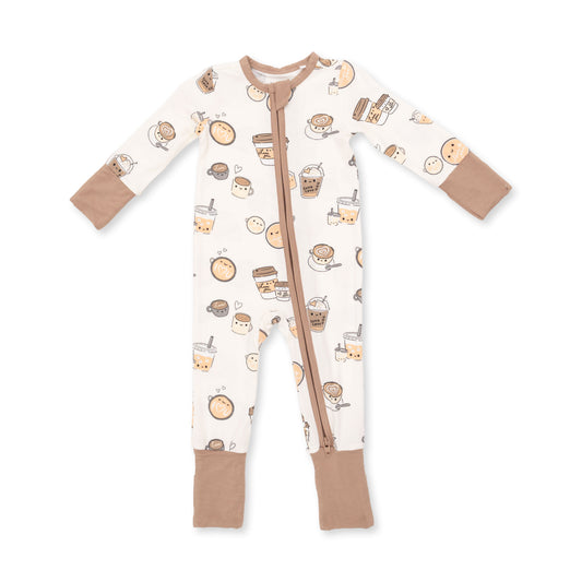 Love you A Latte Convertible Zip Romper