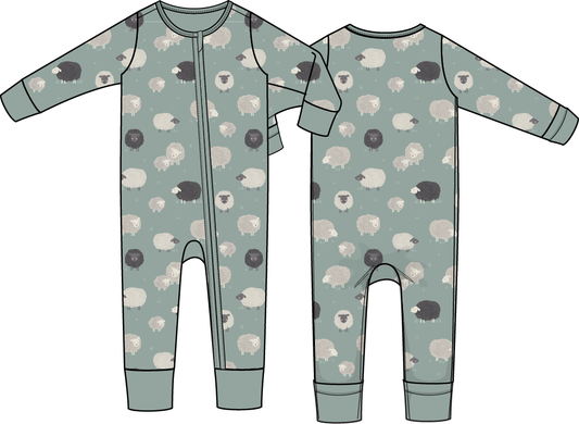 Black Sheep Convertible Zip Romper