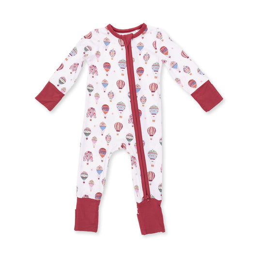 Hot Air Balloon Convertible Zip Romper
