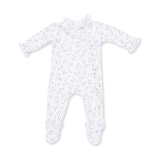 Rose Briar Kimono Ruffle Snap Footie