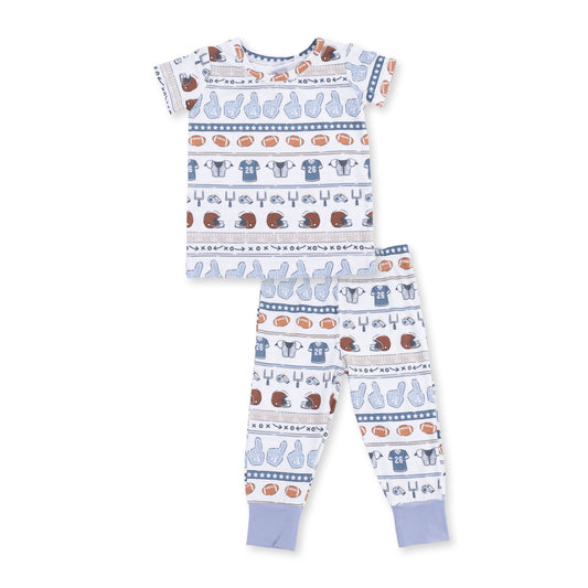 Football Stripe SS Loungewear Set