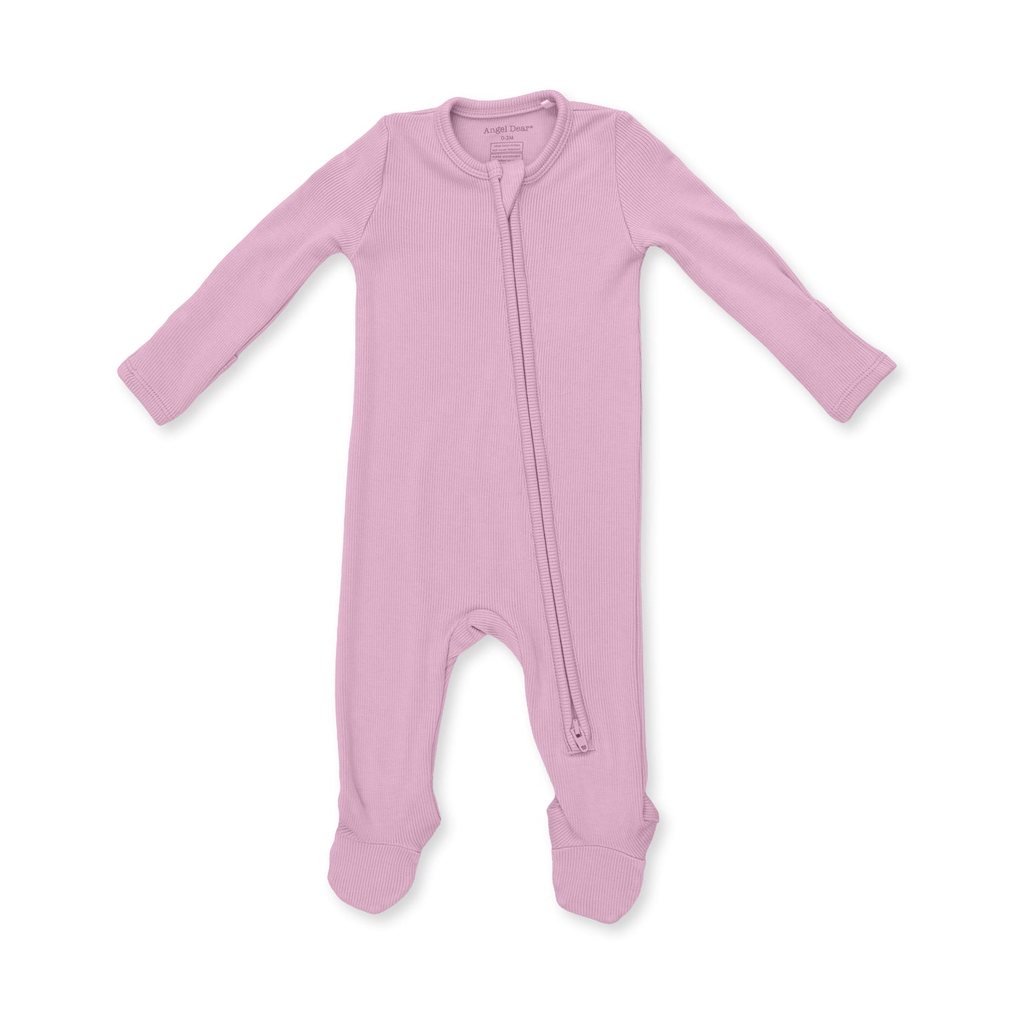 Solid Lilas Zip Footie