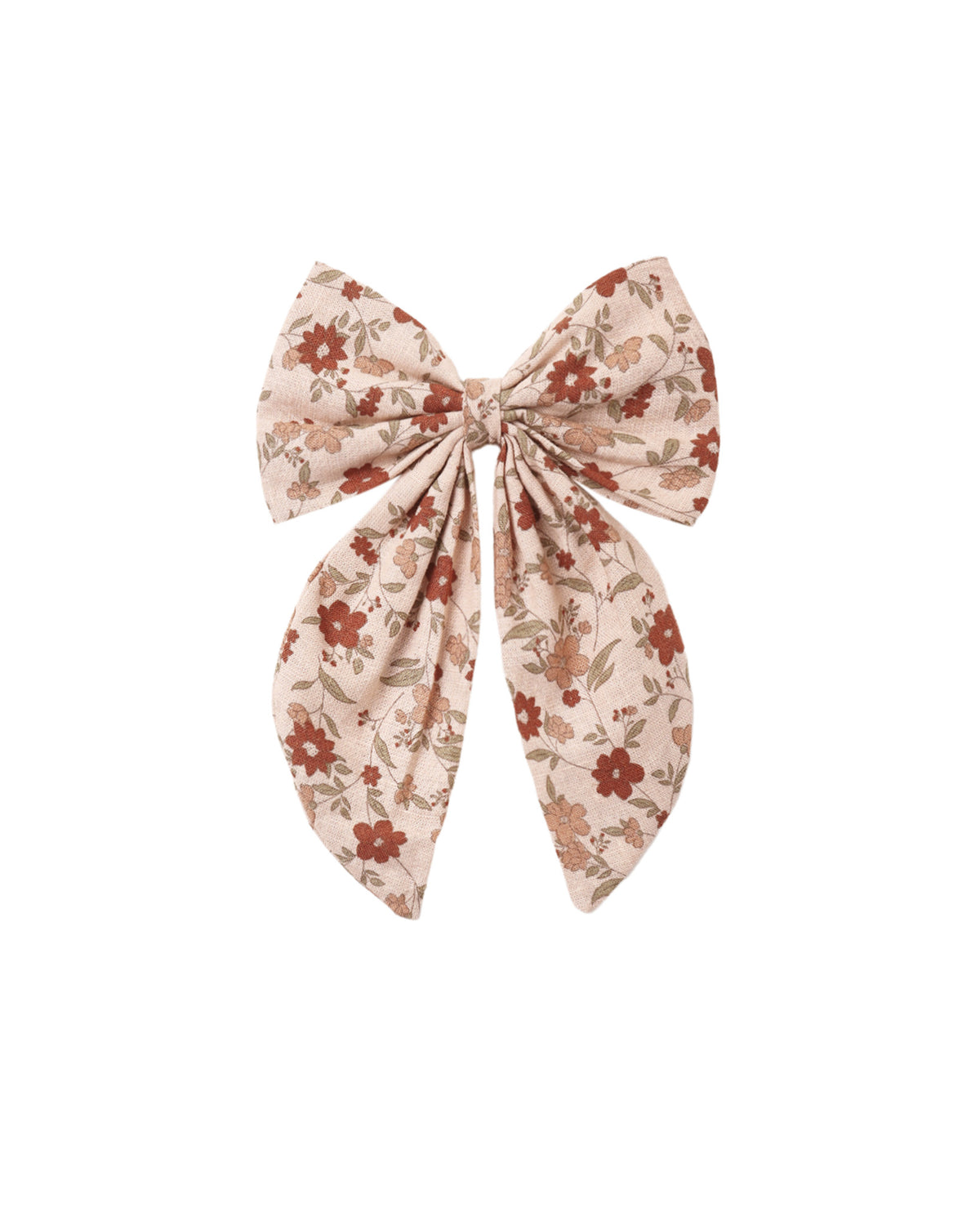 Pink floral oversized bow by Rylee & Cru, featuring soft fabric and a large decorative design suitable for hair accessories.