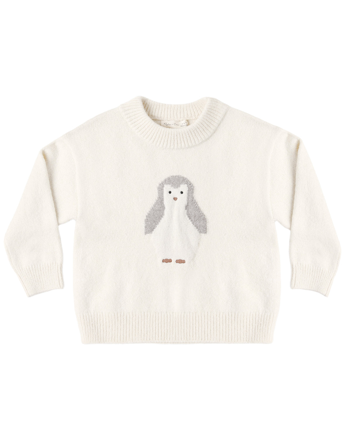 Rylee & Cru Penguin Reagan Sweater featuring a cozy knit design with penguin motif, perfect for kids' winter wear.