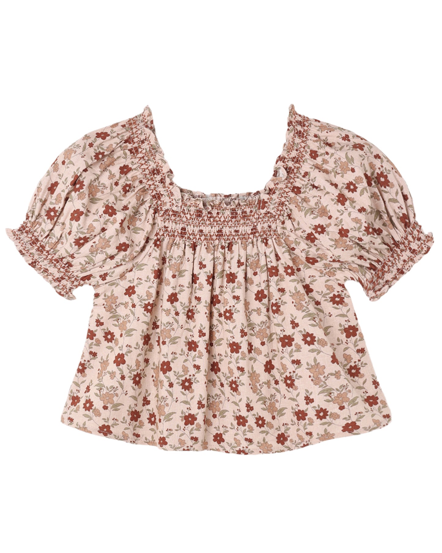 Pink floral Ada blouse by Rylee & Cru featuring a lightweight fabric and a relaxed fit, perfect for casual or dressy occasions.