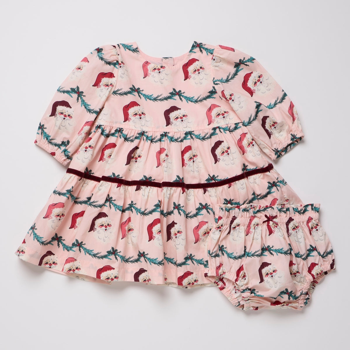 Santa Garland Baby Girls Maribelle Dress Set