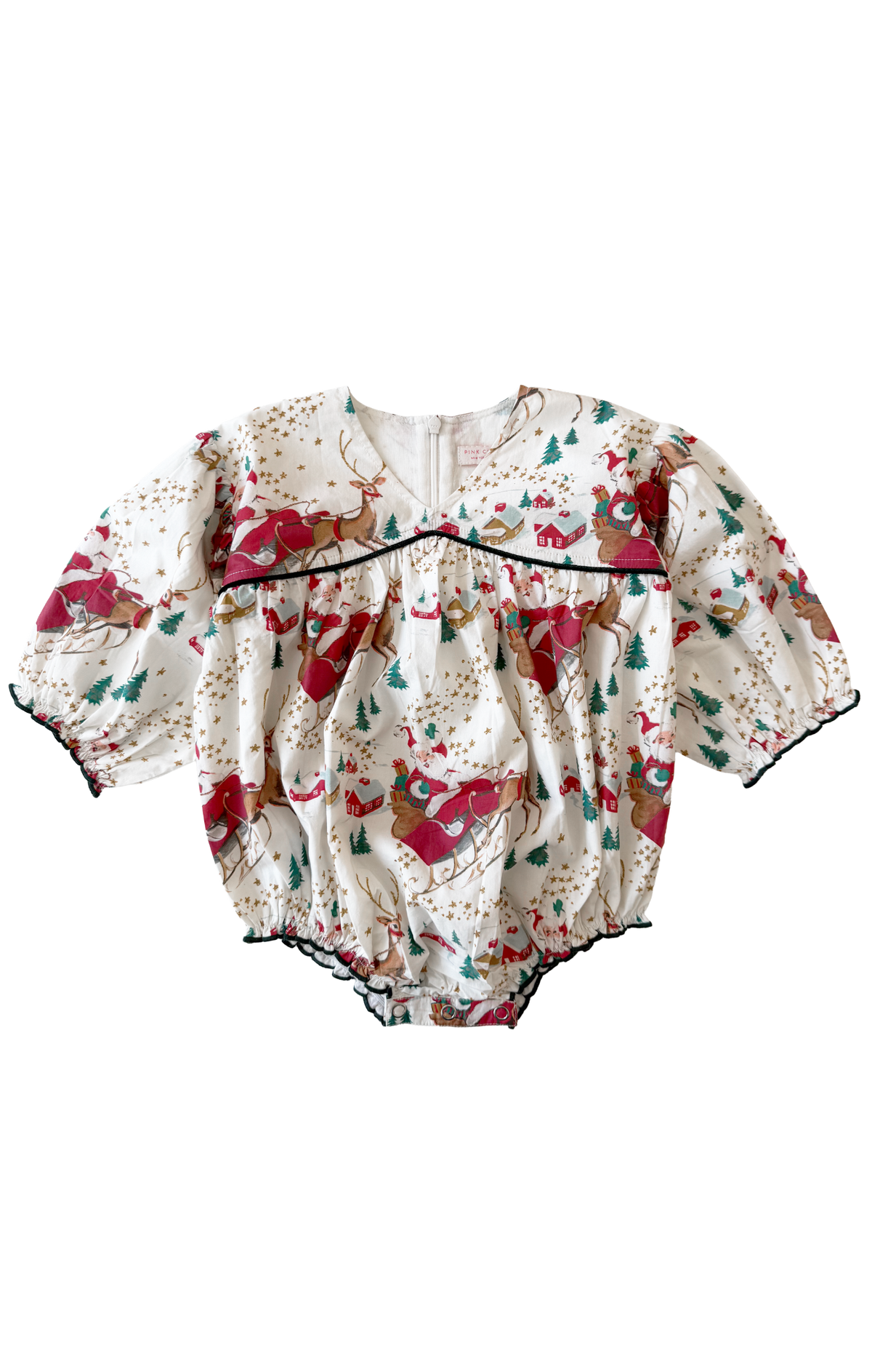 Santa Sleigh Baby Girls Wynne Bubble