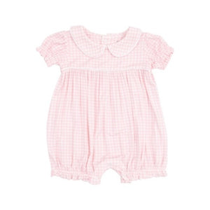 Angel Dear - Mini Pink Gingham Classic Puff Sleeve Bubble