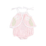 Angel Dear - Mini Pink Gingham Swing Daisy Sunsuit