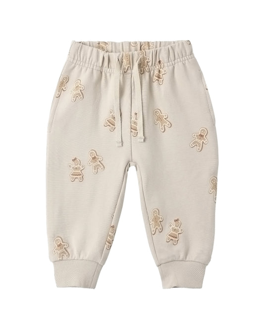 Quincy Mae Gingerbread Relaxed Fleece Sweatpant featuring cozy, soft fabric and a comfortable fit for kids.