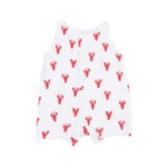 Angel Dear - Lobster Muslin Sleveless Shortie Romper