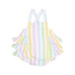 Angel Dear - Ric Rac Stripe Ruffle Sunsuit