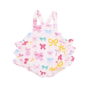 Angel Dear - Colorful Bows Ruffle Sunsuit