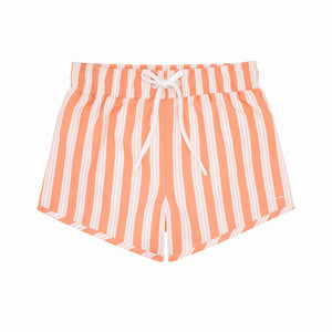 minnow - boys papaya stripe boardie