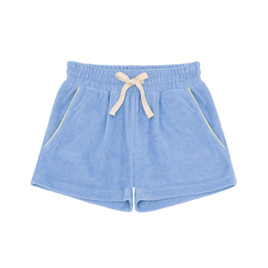 minnow - boys clearwater blue french terry short