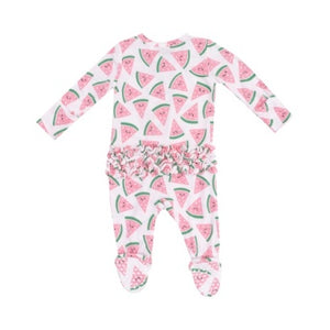 Angel Dear - Watermelon Hearts Ruffle Footie
