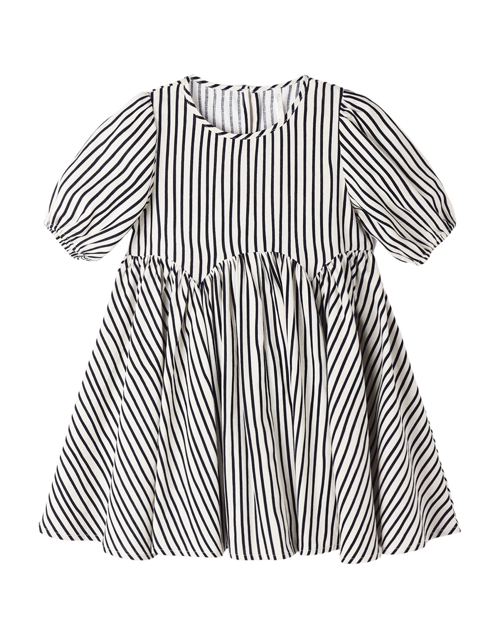 Rylee & Cru wavy stripe rose dress featuring a flowy design with pink and white wavy stripes and a sleeveless style.