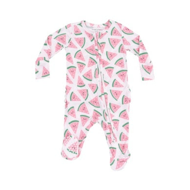 Angel Dear - Watermelon Hearts Ruffle Footie