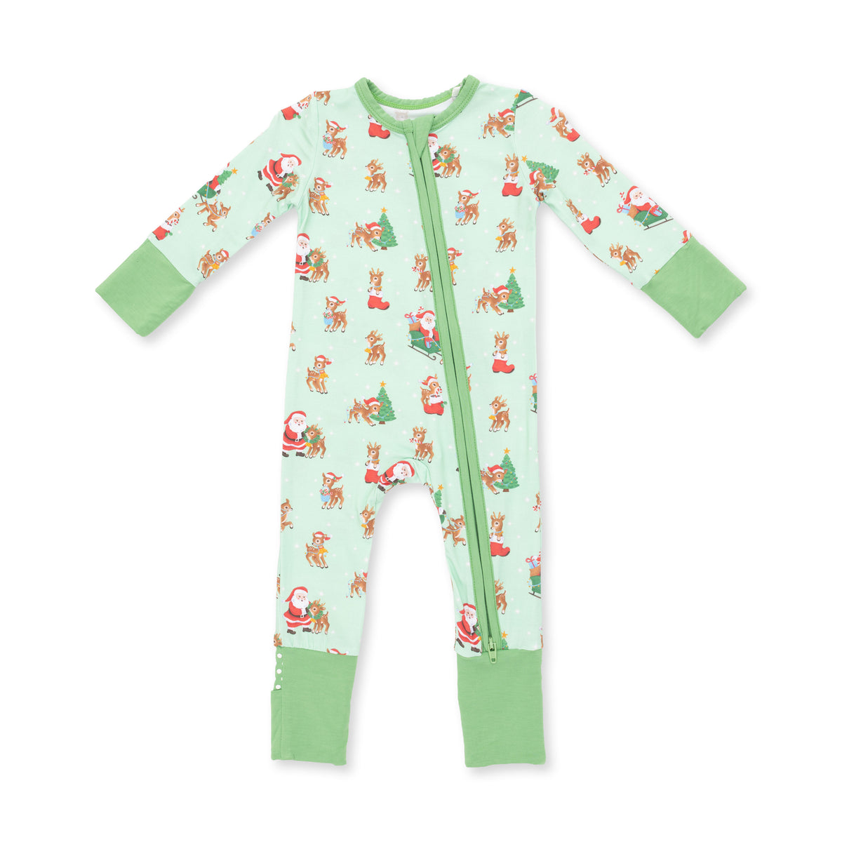 Vintage Reindeer & Santa Convertible Romper