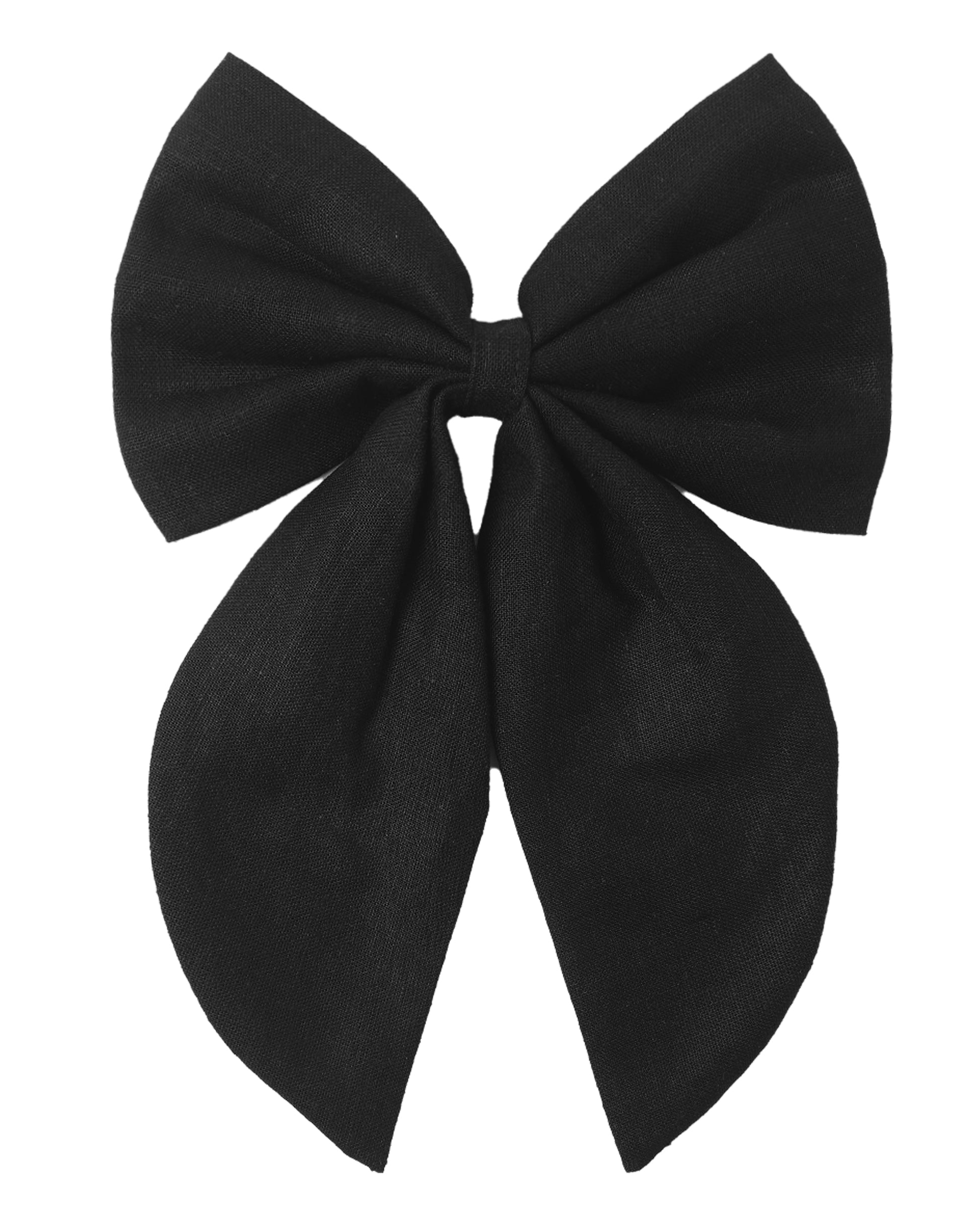 Black oversized bow from Rylee & Cru, large decorative fabric bow with a stylish, bold design perfect for accessory styling.