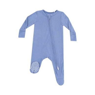 Angel Dear - Country Blue Solid Footie