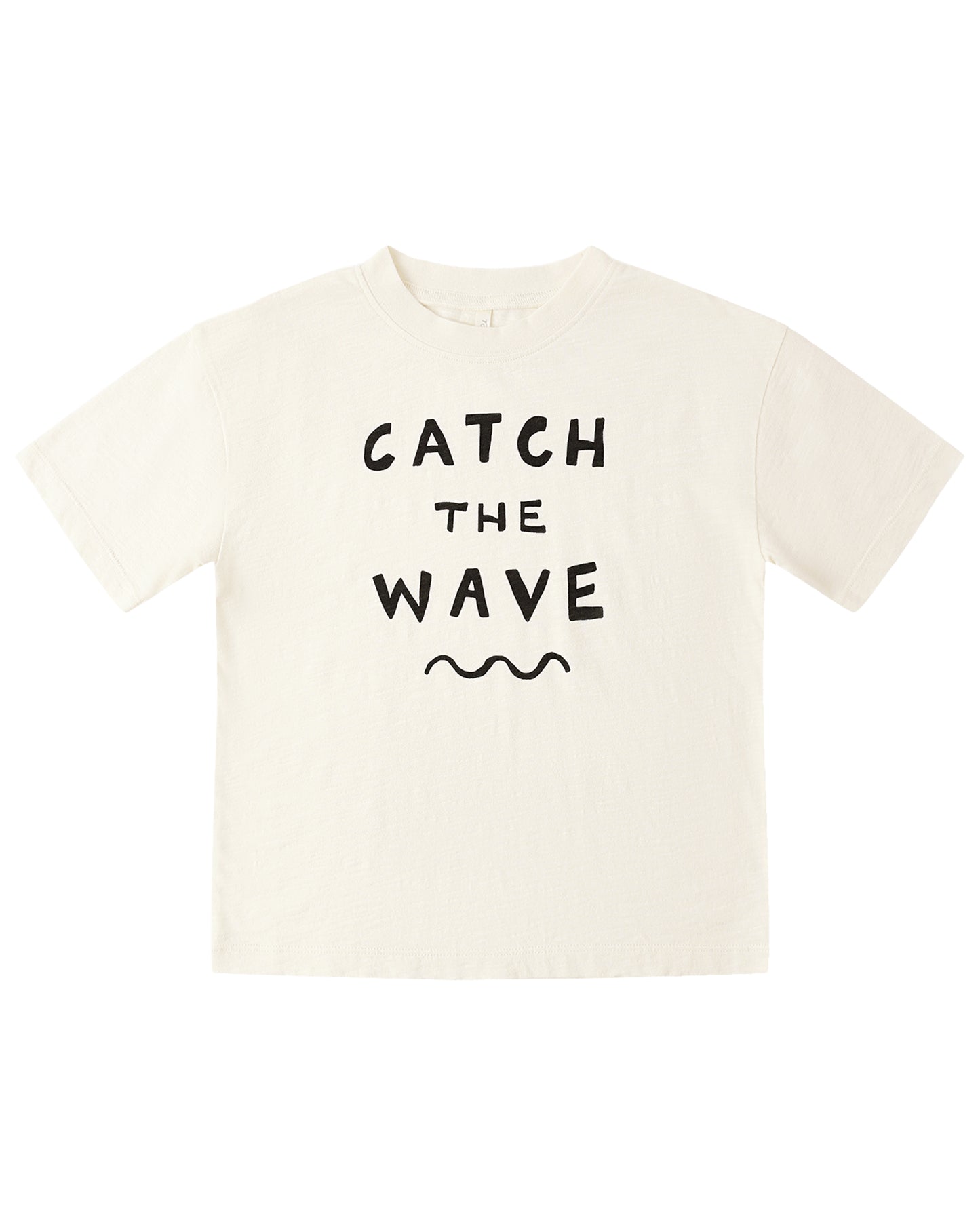 Rylee & Cru Catch the Wave Relaxed Tee featuring a casual fit and wave graphic design on soft fabric.