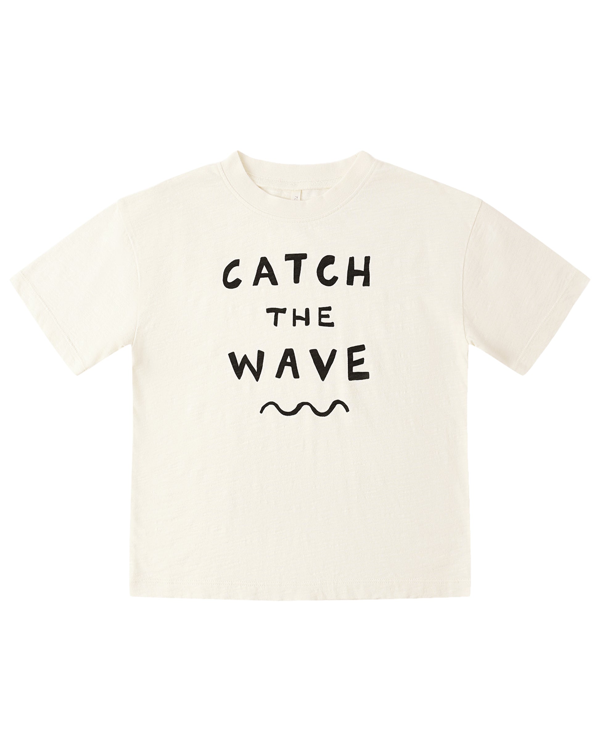 Rylee & Cru Catch the Wave Relaxed Tee featuring a casual fit and wave graphic design on soft fabric.