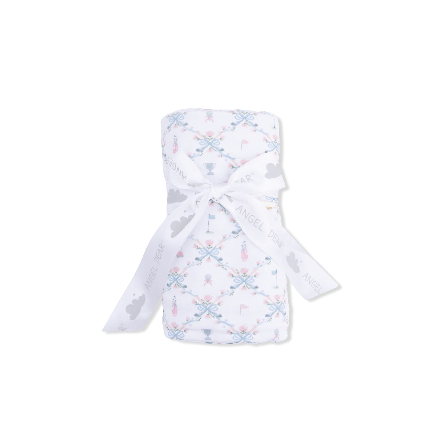 Pink Golf Trellis Swaddle Blanket