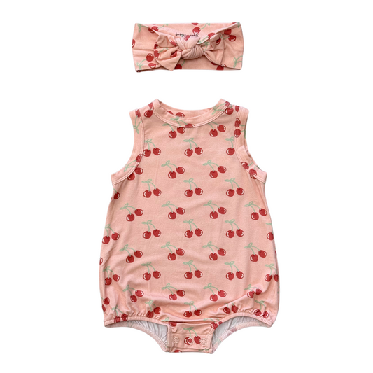 Cherries Bubble Bodysuit Set