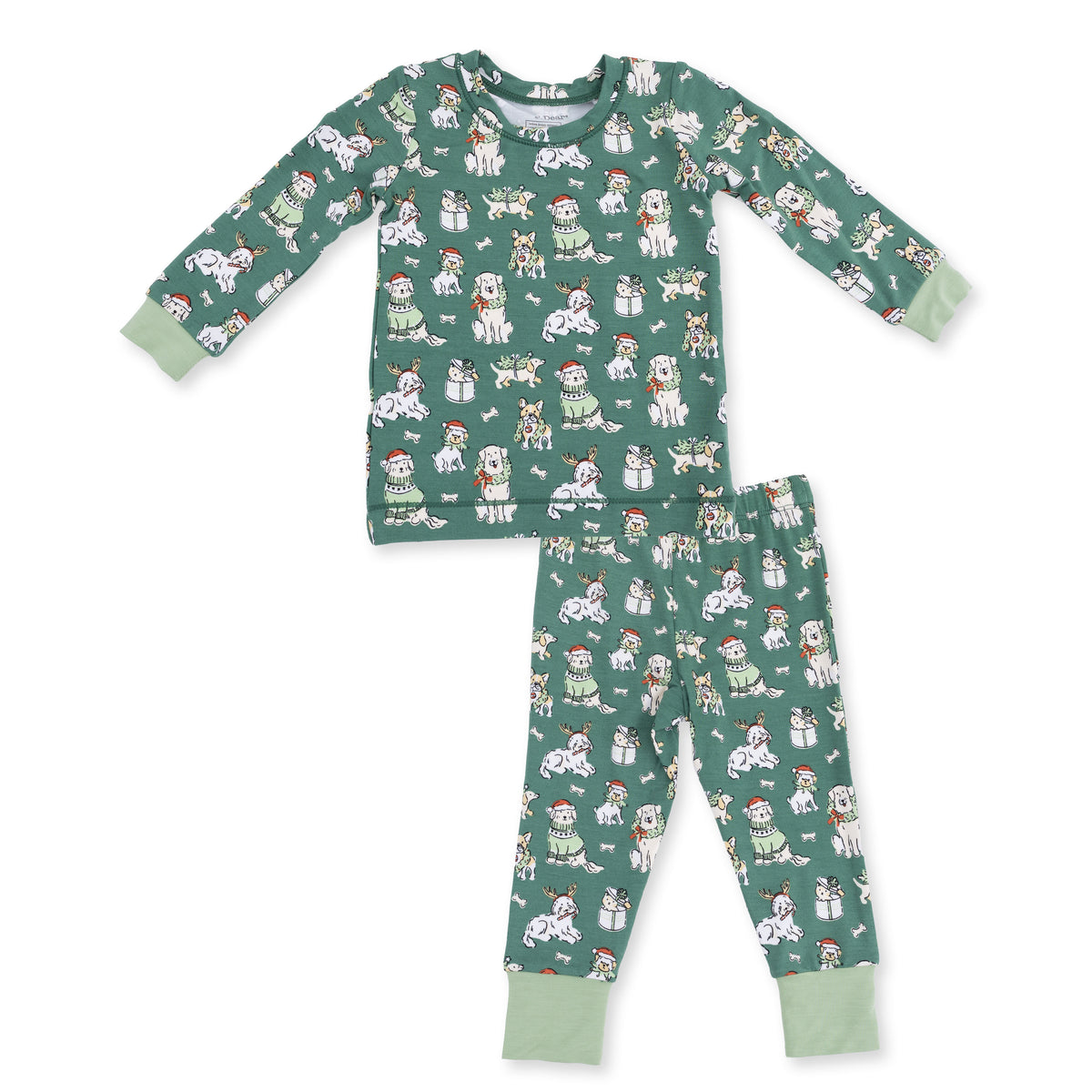 Christmas Dogs Long Sleeve Loungewear Set