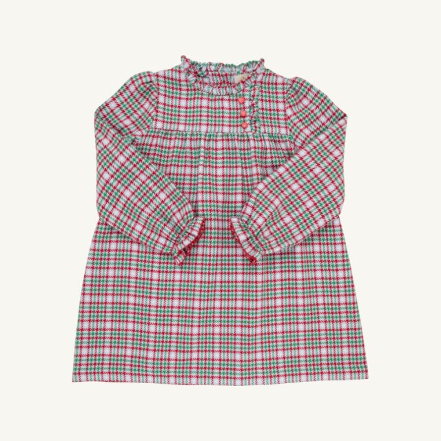 Wicker Park Plaid/Richmond Red Long Sleeve Mary Baker Day Dress