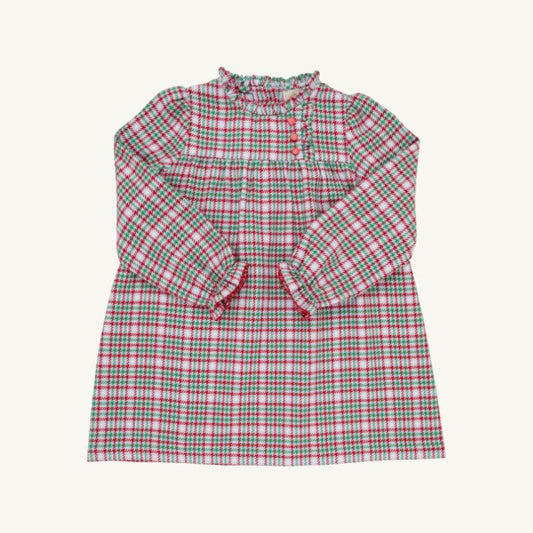Wicker Park Plaid/Richmond Red Long Sleeve Mary Baker Day Dress
