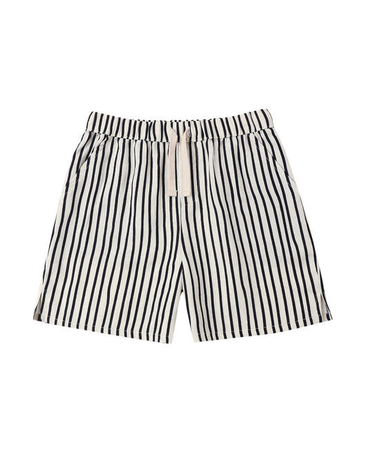 Rylee & Cru Wavy Stripe Perry Short featuring a colorful wavy stripe pattern and comfortable fit, perfect for casual wear.